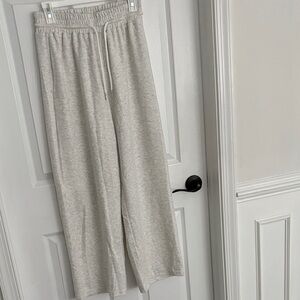SHEIN Light Gray Track Pants